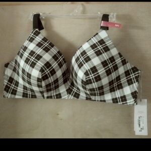 Ambrielle wireless plaid Bra Size 38C